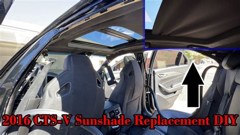 The sunroof shade in Your SUV uses a motor that is there to open and close it. . Cadillac cts sunroof shade repair